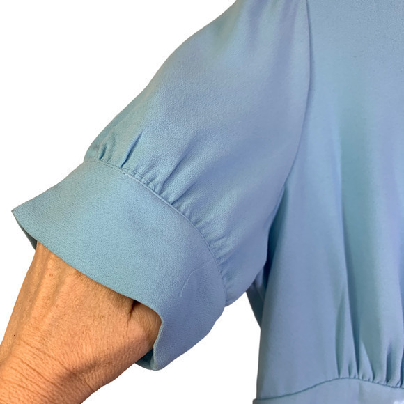 ALEXIA ADMOR‎ Light Blue Azure Emery A-Line Midi Dress - NWT - Picture 5 of 13